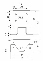 Механизм поворота вставки стола AKS — купить мебельную фурнитуру в Санкт-Петербурге | AKS мебель

