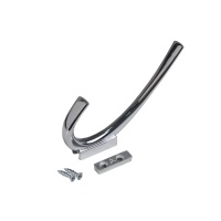 Крючок меб. двухрожковый мет. SKY хром AKS — купить мебельную фурнитуру в Санкт-Петербурге | AKS мебель
