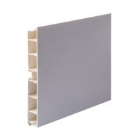 Цоколь мебельный ПВХ h=150 алюминий L=4000мм, РФ — купить мебельную фурнитуру в Санкт-Петербурге | AKS мебель
