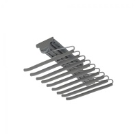 Выдвижная вешалка для брюк BRUNO крепл.верх./правое 340*470*130, графит PRIME by AKS — купить мебельную фурнитуру в Санкт-Петербурге | AKS мебель
