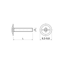 Винт для ручек М4*20 (уп/100шт) AKS — купить мебельную фурнитуру в Санкт-Петербурге | AKS мебель
