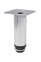 Опора меб. мет. D-100 h100 с регул. хром AKS — купить мебельную фурнитуру в Санкт-Петербурге | AKS мебель
