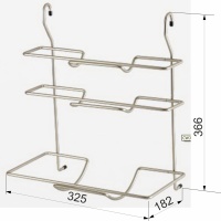 Корзина на трубу d16 для бумаги и плёнки CWJ115 хром AKS — купить мебельную фурнитуру в Санкт-Петербурге | AKS мебель
