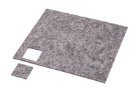 Подкладка самоприлипающая фетровая 25х25мм (1лист-36шт) серая AKS — купить мебельную фурнитуру в Санкт-Петербурге | AKS мебель
