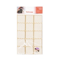 Подкладка самоприлипающая фетровая прорезиненная 30 х 30мм (1упак.=15шт), белая, Folmag — купить мебельную фурнитуру в Санкт-Петербурге | AKS мебель
