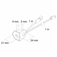 Выключатель сенсорный (диммер) LT36, 36/72W, HLT — купить мебельную фурнитуру в Санкт-Петербурге | AKS мебель
