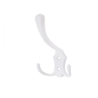 Крючок меб. трехрожковый мет. WP59 белый матовый GRIDLI — купить мебельную фурнитуру в Санкт-Петербурге | AKS мебель

