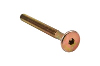 Винт с плоской головкой М6*100 под шестигранник, неполн. резьба, желтый цинк (уп/1тыс.шт) AKS — купить мебельную фурнитуру в Санкт-Петербурге | AKS мебель
