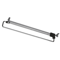 Выдвижная вешалка L-250, хром/черный AKS — купить мебельную фурнитуру в Санкт-Петербурге | AKS мебель
