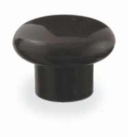 Ручка меб. кнопка пластик. PK01/K1 черный матовый AKS — купить мебельную фурнитуру в Санкт-Петербурге | AKS мебель
