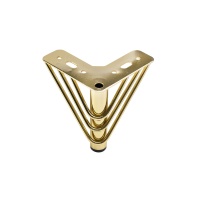 Опора меб. мет. RAY h120 угловая золото AKS — купить мебельную фурнитуру в Санкт-Петербурге | AKS мебель
