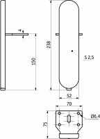 Опора меб. мет. COSMO h150 для пуфов черный матовый AKS — купить мебельную фурнитуру в Санкт-Петербурге | AKS мебель
