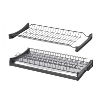 Сушка для посуды 900 HUGO с профилем, графит AKS — купить мебельную фурнитуру в Санкт-Петербурге | AKS мебель
