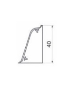 Заглушка ПВХ к плинтусу LK ZAK тёмно-серый (201) EL-MECH-PLAST — купить мебельную фурнитуру в Санкт-Петербурге | AKS мебель
