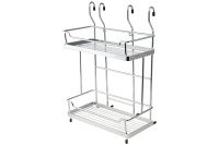 Корзина на трубу d16 двойная CWJ216B хром AKS — купить мебельную фурнитуру в Санкт-Петербурге | AKS мебель
