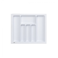 Лоток для столовых приборов 700 TR-04 (635～590*485～440*55), белый AKS — купить мебельную фурнитуру в Санкт-Петербурге | AKS мебель
