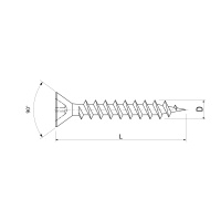 Саморез универсальный 3,0*30 белый цинк (уп/1тыс.шт) AKS — купить мебельную фурнитуру в Санкт-Петербурге | AKS мебель
