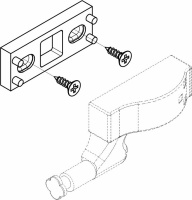 Крепление накладки к ДСП (крепление, саморезы, скотч 3М), AKS — купить мебельную фурнитуру в Санкт-Петербурге | AKS мебель
