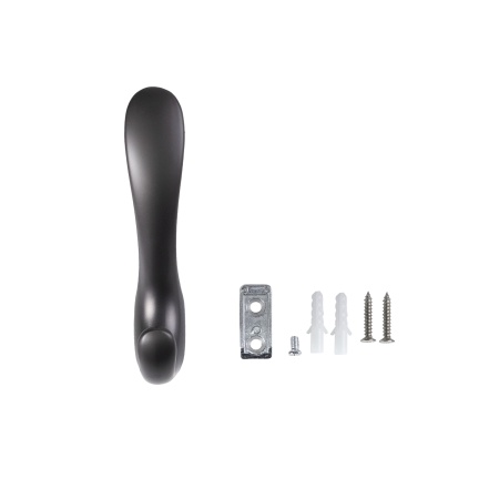 Крючок меб. двухрожковый мет. ROMA графит AKS — купить мебельную фурнитуру в Санкт-Петербурге | AKS мебель
