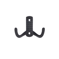 Крючок меб. двухрожковый мет. WP12 черный GRIDLI — купить мебельную фурнитуру в Санкт-Петербурге | AKS мебель
