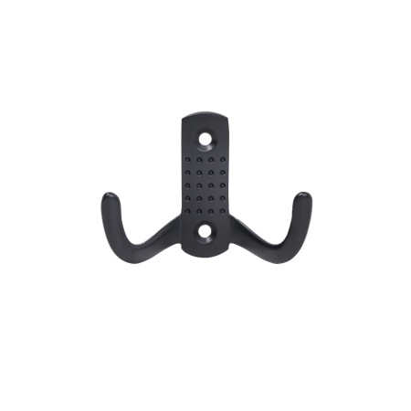 Крючок меб. двухрожковый мет. WP12 черный GRIDLI — купить мебельную фурнитуру в Санкт-Петербурге | AKS мебель

