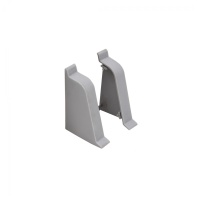 Заглушка ПВХ к плинтусу LK ZAK тёмно-серый (201) EL-MECH-PLAST — купить мебельную фурнитуру в Санкт-Петербурге | AKS мебель
