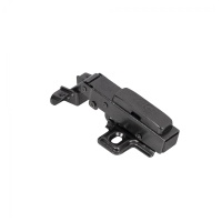 Петля д/алюм.рамки Z-1 накладная с доводчиком h0 clip-on AKS PLUS черная (саморезы, заглушки) — купить мебельную фурнитуру в Санкт-Петербурге | AKS мебель
