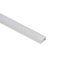 Профиль алюминиевый накладной SIRIUS-2310M с экраном, цвет алюминий, 2м, AKS — купить мебельную фурнитуру в Санкт-Петербурге | AKS мебель
