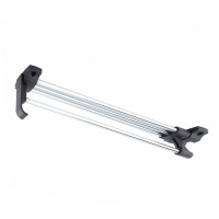 Выдвижная вешалка L-350 усиленная с ручкой (полая трубка), хром/черный REJS — купить мебельную фурнитуру в Санкт-Петербурге | AKS мебель
