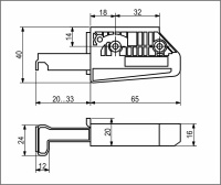 Навес кухонный регулируемый ABS правый РФ — купить мебельную фурнитуру в Санкт-Петербурге | AKS мебель
