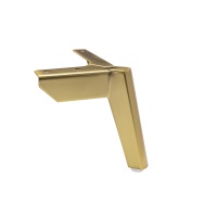 Опора меб. мет. TRIADA h120 угловая браш.золото AKS — купить мебельную фурнитуру в Санкт-Петербурге | AKS мебель
