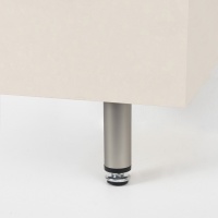 Опора меб. мет. D-100 h100 с регул. сатин AKS — купить мебельную фурнитуру в Санкт-Петербурге | AKS мебель
