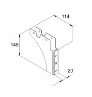 Комплект для монтажа к фасаду Мусорных контейнеров выдвижных JC металл, цинк REJS — купить мебельную фурнитуру в Санкт-Петербурге | AKS мебель
