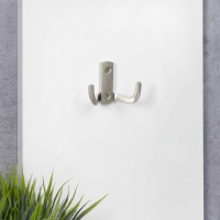 Крючок меб. двухрожковый мет. WP13 сатин GRIDLI — купить мебельную фурнитуру в Санкт-Петербурге | AKS мебель
