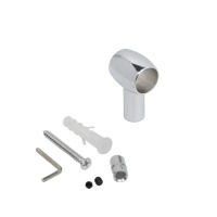 Держатель ретро, труба d16 хром AKS — купить мебельную фурнитуру в Санкт-Петербурге | AKS мебель
