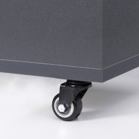 Колесо меб. DIAMOND d50 h72 с площадкой, черный AKS — купить мебельную фурнитуру в Санкт-Петербурге | AKS мебель
