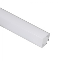 Профиль алюминиевый угловой/подвесной ORION-GREAT 3030Q с экраном квадрат, цвет алюминий, 2м, AKS — купить мебельную фурнитуру в Санкт-Петербурге | AKS мебель
