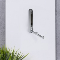 Крючок меб. однорожковый мет. STEP хром матовый AKS — купить мебельную фурнитуру в Санкт-Петербурге | AKS мебель
