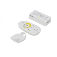 Контроллер для светодиодной ленты CCT (двухцветной), контроллер, пульт, держатель, RF, 2.4 GHz, 12-24V DC, 18 A, 216/432W, AKS — купить мебельную фурнитуру в Санкт-Петербурге | AKS мебель
