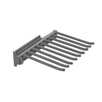 Выдвижная вешалка для брюк BRUNO крепл.бок./левое 366*470*118, графит PRIME by AKS — купить мебельную фурнитуру в Санкт-Петербурге | AKS мебель
