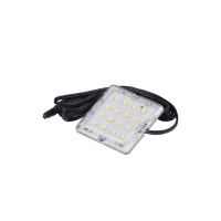 Светильник светодиодный Sania, накладной, 2W, 12V, холодный белый, 6000K, без крышки, AKS — купить мебельную фурнитуру в Санкт-Петербурге | AKS мебель
