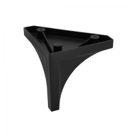 Опора меб. пласт. B-10 h110 угловая черный матовый AKS — купить мебельную фурнитуру в Санкт-Петербурге | AKS мебель
