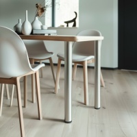 Опора меб. круглая d50 h710, хром, винт М10, AKS — купить мебельную фурнитуру в Санкт-Петербурге | AKS мебель
