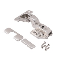 Петля внутренняя без пружины 45мм h0 clip-on PRIME by AKS 3D (саморезы, заглушки) (упак. = 2 шт.) — купить мебельную фурнитуру в Санкт-Петербурге | AKS мебель
