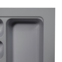 Лоток для столовых приборов 600 TR-02 (540～485*430～390*55), серый AKS — купить мебельную фурнитуру в Санкт-Петербурге | AKS мебель
