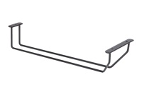 Держатель подвесной для бокалов однорядный 340*65*114, черный AKS — купить мебельную фурнитуру в Санкт-Петербурге | AKS мебель
