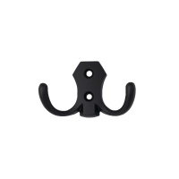 Крючок меб. двухрожковый мет. WP89 черный матовый GRIDLI — купить мебельную фурнитуру в Санкт-Петербурге | AKS мебель
