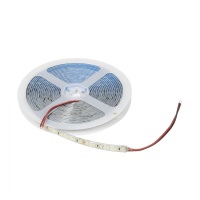 Лента светодиодная влагостойкая - 9,6W/m, 24V, 8мм, 2835, 120 д/м, IP65, хол. бел (6000К), 5м, AKS — купить мебельную фурнитуру в Санкт-Петербурге | AKS мебель
