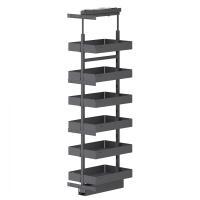 Выдвижная колонна-карго 400 ICON, графит PRIME by AKS — купить мебельную фурнитуру в Санкт-Петербурге | AKS мебель
