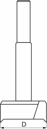 Сверло "Форстнера" по дереву 60мм цилиндрический хвостовик СИБРТЕХ — купить мебельную фурнитуру в Санкт-Петербурге | AKS мебель
